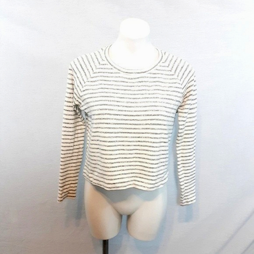 NEW Splendid Ribbed Cropped Knitted Pullover Sweater Small Cozy Soft Trendy Fall